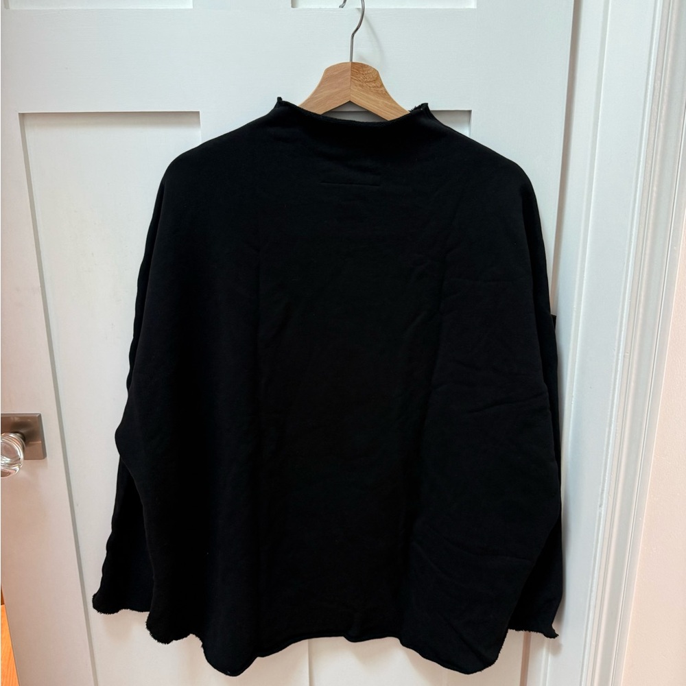 Frank & Eileen Effie Long-Sleeve Funnel Neck Triple Fleece Capelet large NWOT - Picture 5 of 8